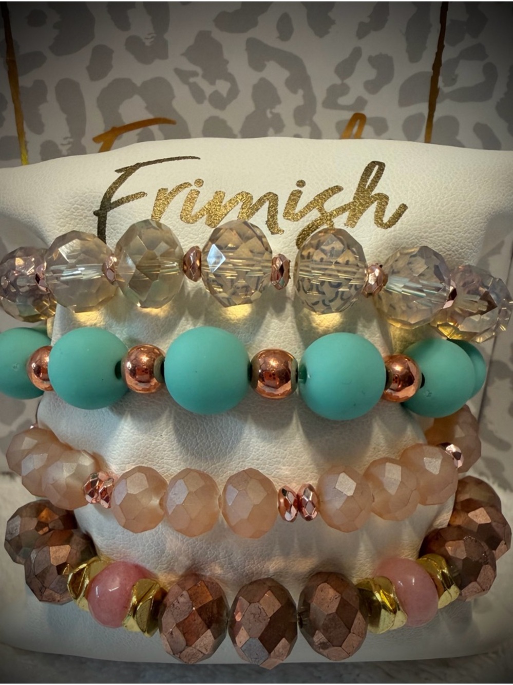 New ERIMISH Bracelets - 4 Pc - Mint - Custom Regular, Kids or Extended Size
